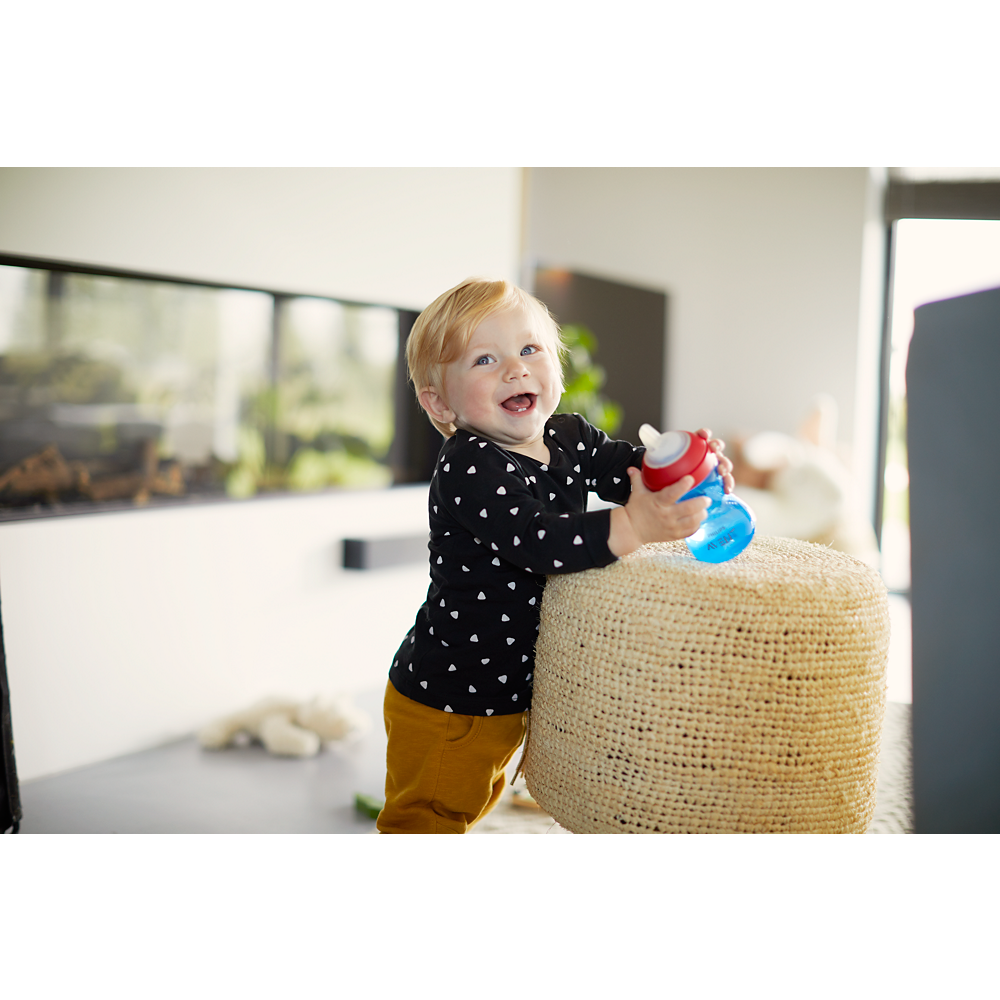 Philips Avent lonček z mehkim ustnikom 9m+, 300ml, deček SCF802/01