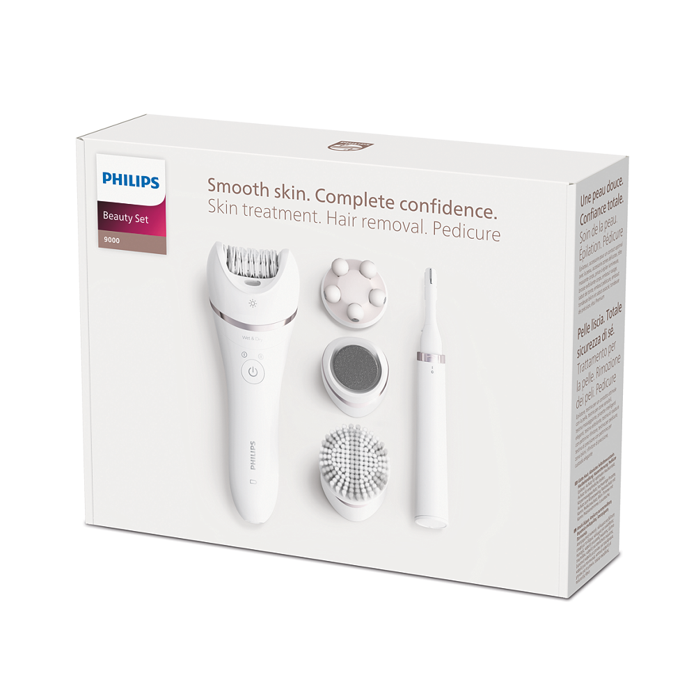 Philips Beauty Set epilator za celo telo serije 9000 BRE740/90