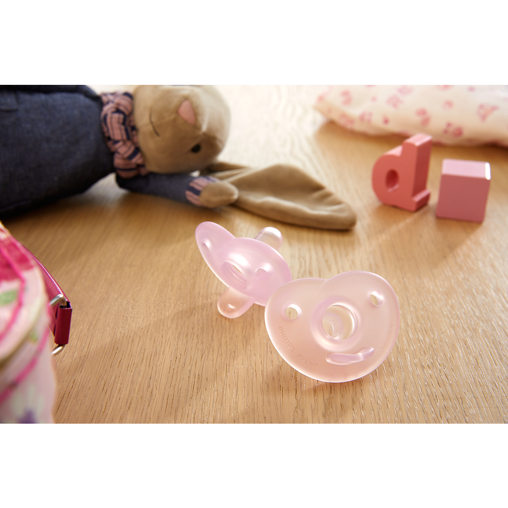 Philips Avent Soothie duda 0-6m, deklica, 2kom, SCF099/22