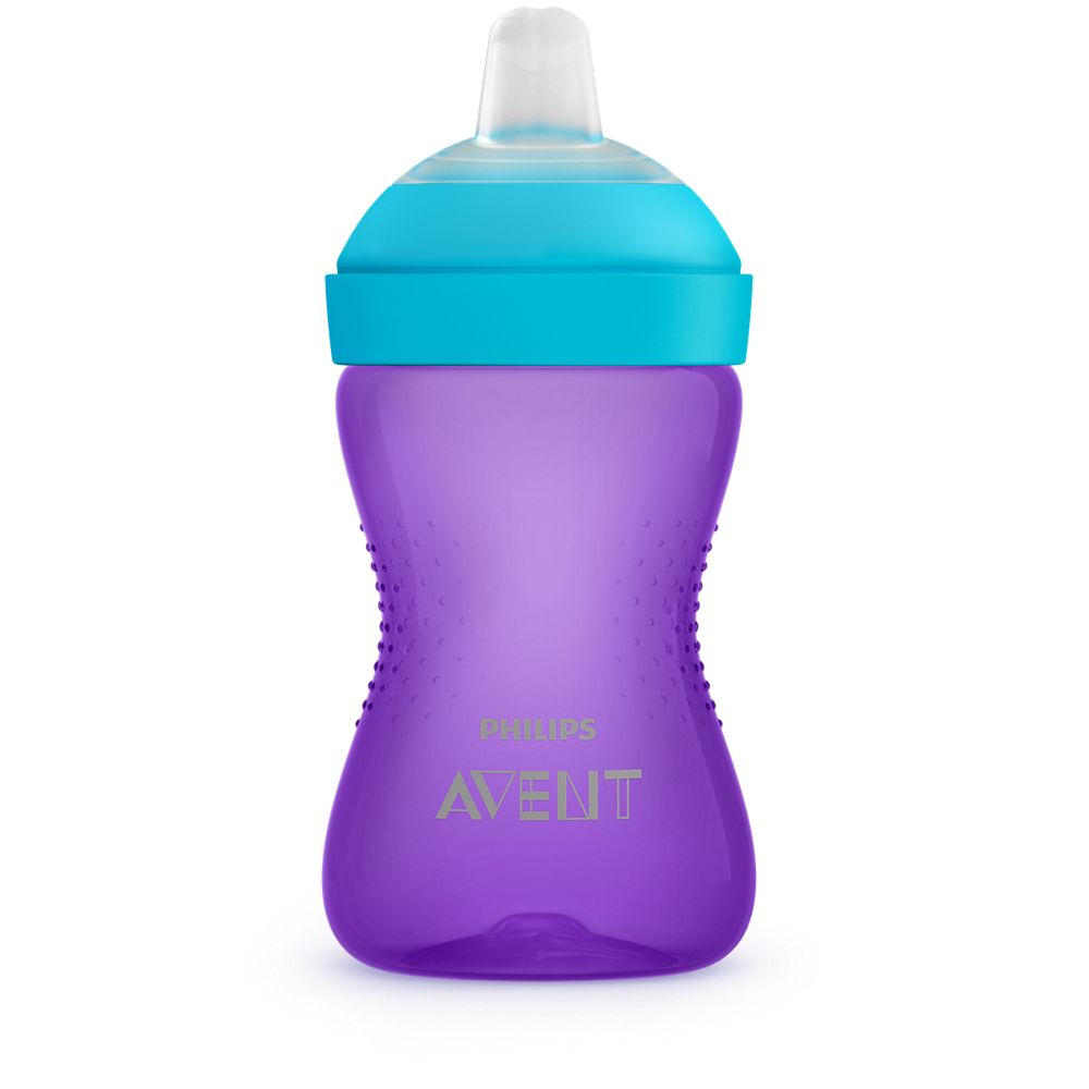 Philips Avent lonček z mehkim ustnikom 9m+, 300ml, deklica SCF802/02