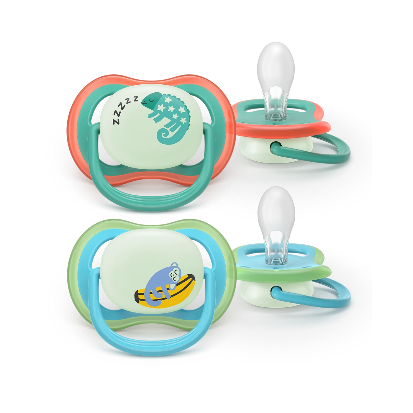 AVENT SCF376/28 TOLAŽILNA DUDA - SILIKON ULTRA AIR NOČNA 6-18M, M, 2/1