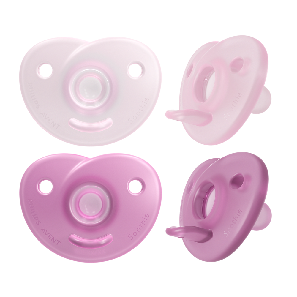 Philips Avent Soothie duda 0-6m, deklica, 2kom, SCF099/22