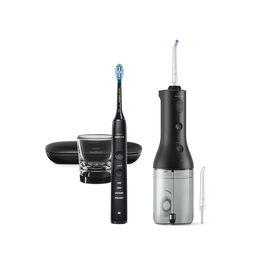 Philips Sonicare Power Flosser zobna prha serije 3000 + električna četkica Diamond Clean serije 9000 HX3886/43