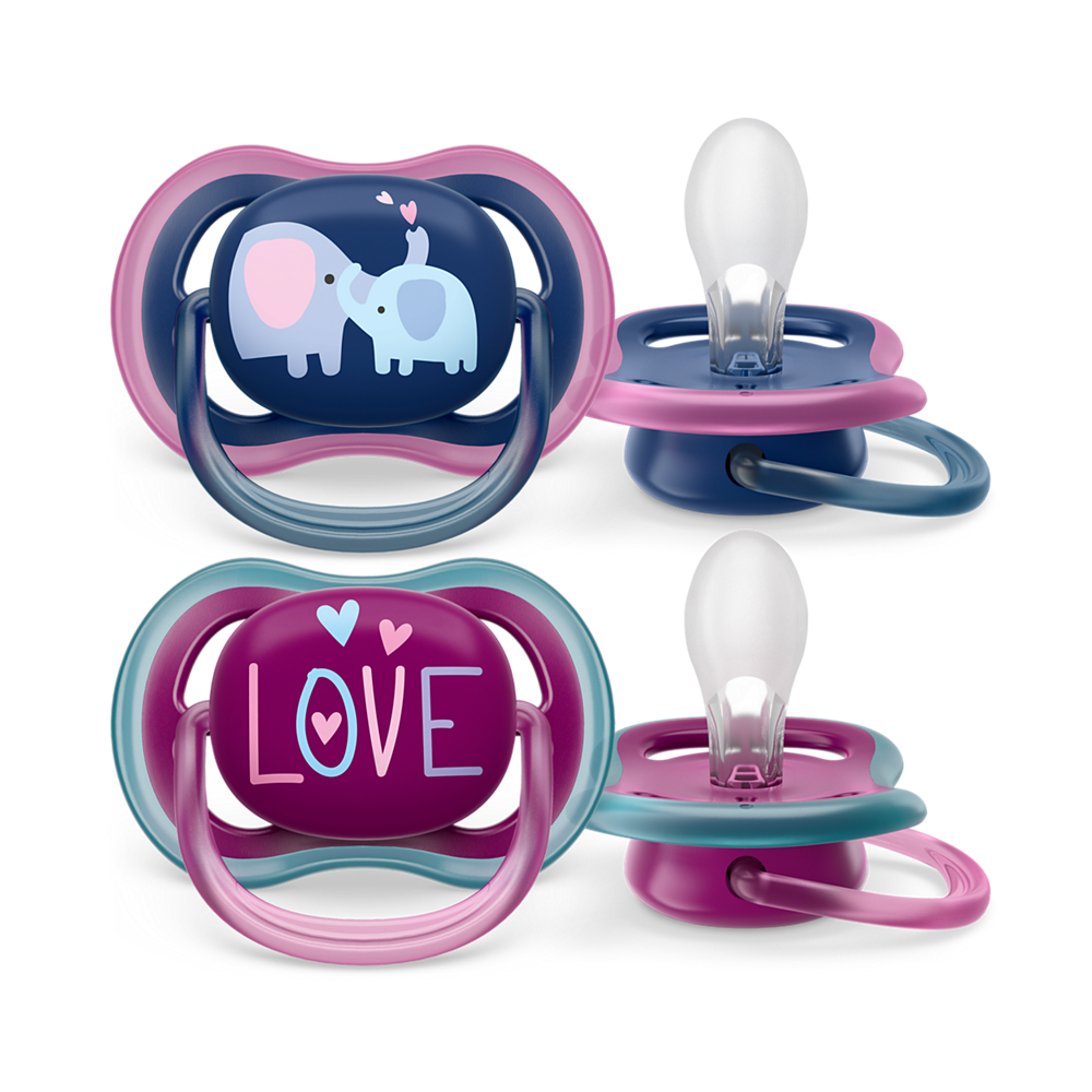 Philips Avent Ultra Air duda 18m+, deklica, 2kom SCF349/22