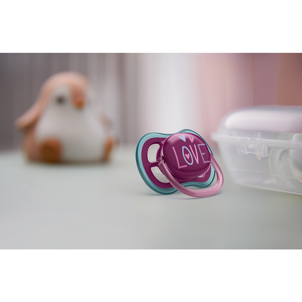 Philips Avent Ultra Air duda 18m+, deklica, 2kom SCF349/22