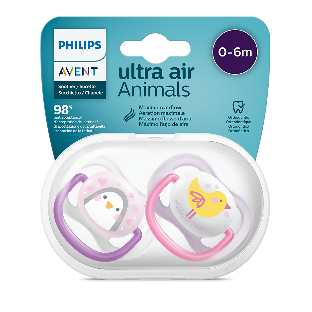 Philips Avent Ultra Air Collection duda 0-6m, deklica, 2kom SCF080/06