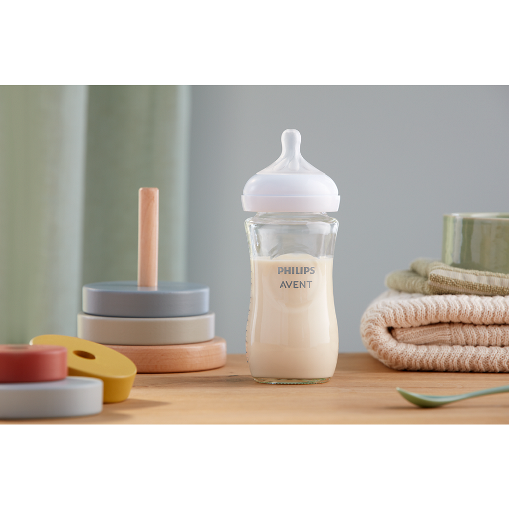 Philips Avent Natural Response steklena otroška steklenička 240ml, SCY933/01
