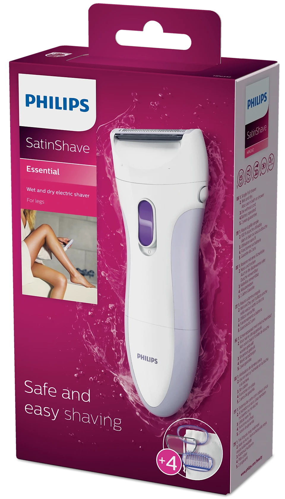 Philips električni brivnik za ženske SatinShave Essential HP6342/00