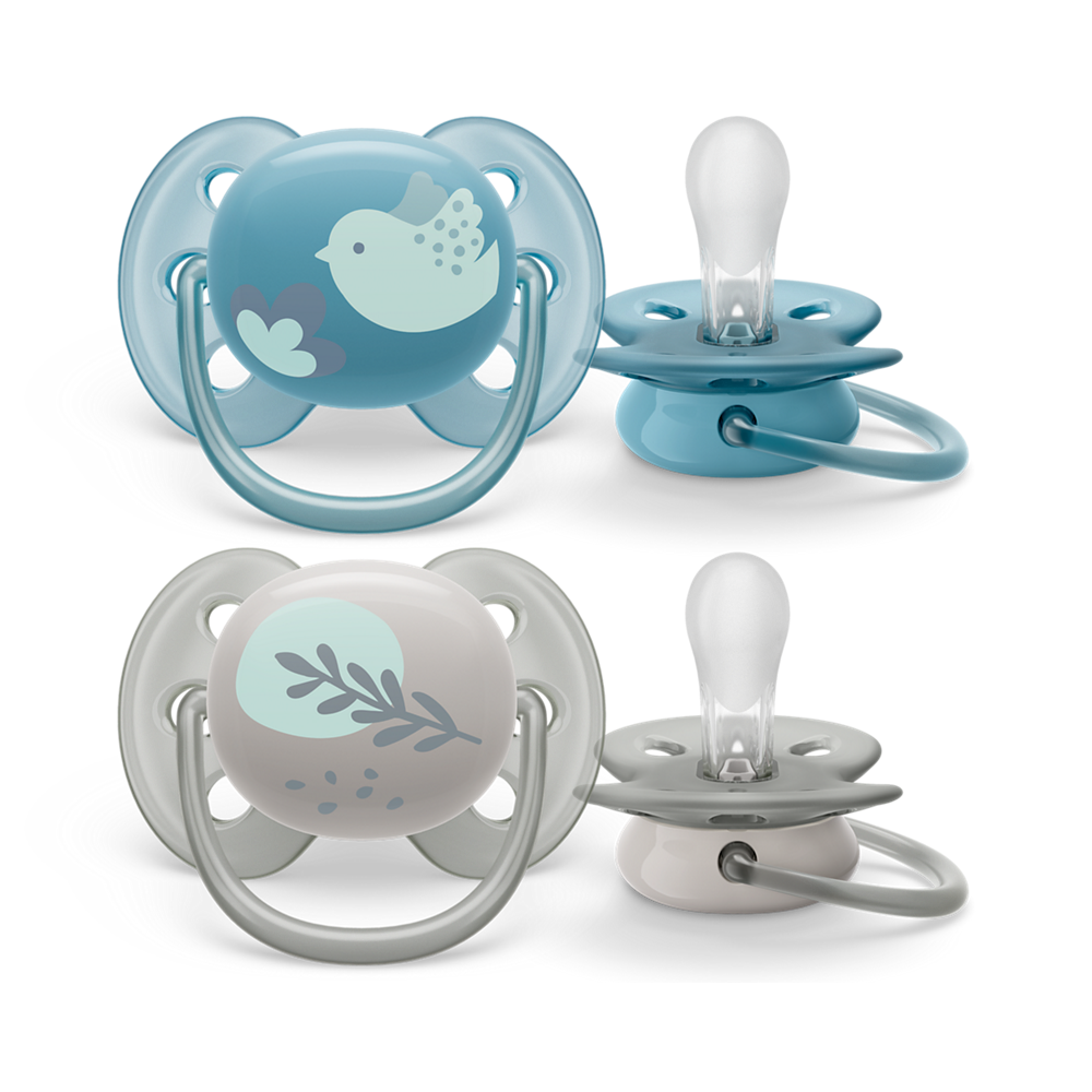 Philips Avent Ultra Soft duda 6-18m, deček, 2kom, SCF091/15