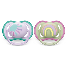 Philips Avent Ultra Air duda 0-6m, deklica, 2kom SCF085/59