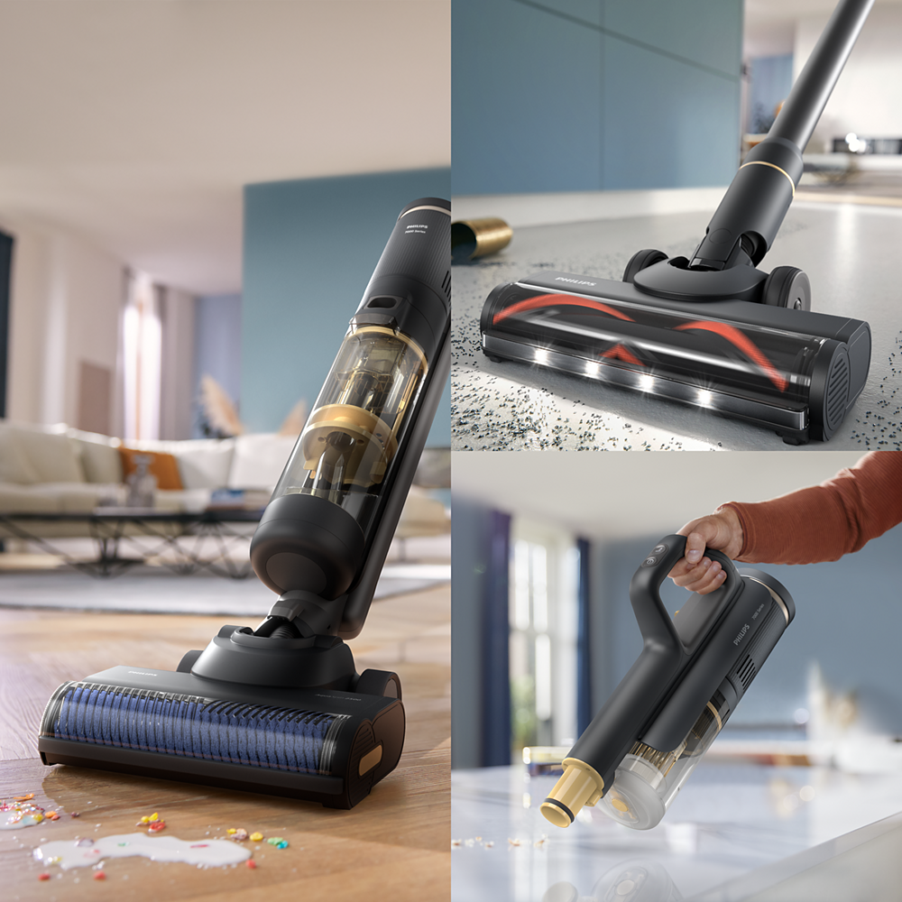 Philips AquaTrio Brezžični pokončni sesalnik za sesanje in pomivanje XW7264/11 serija 7000