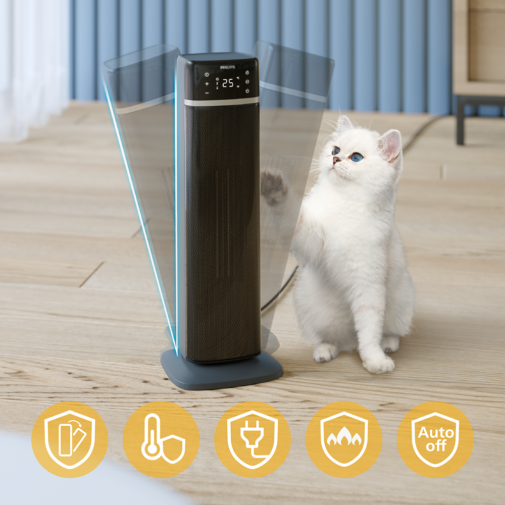 Philips Pametni stolpni keramični grelnik CX5120/11 Smart Tower serija 5000