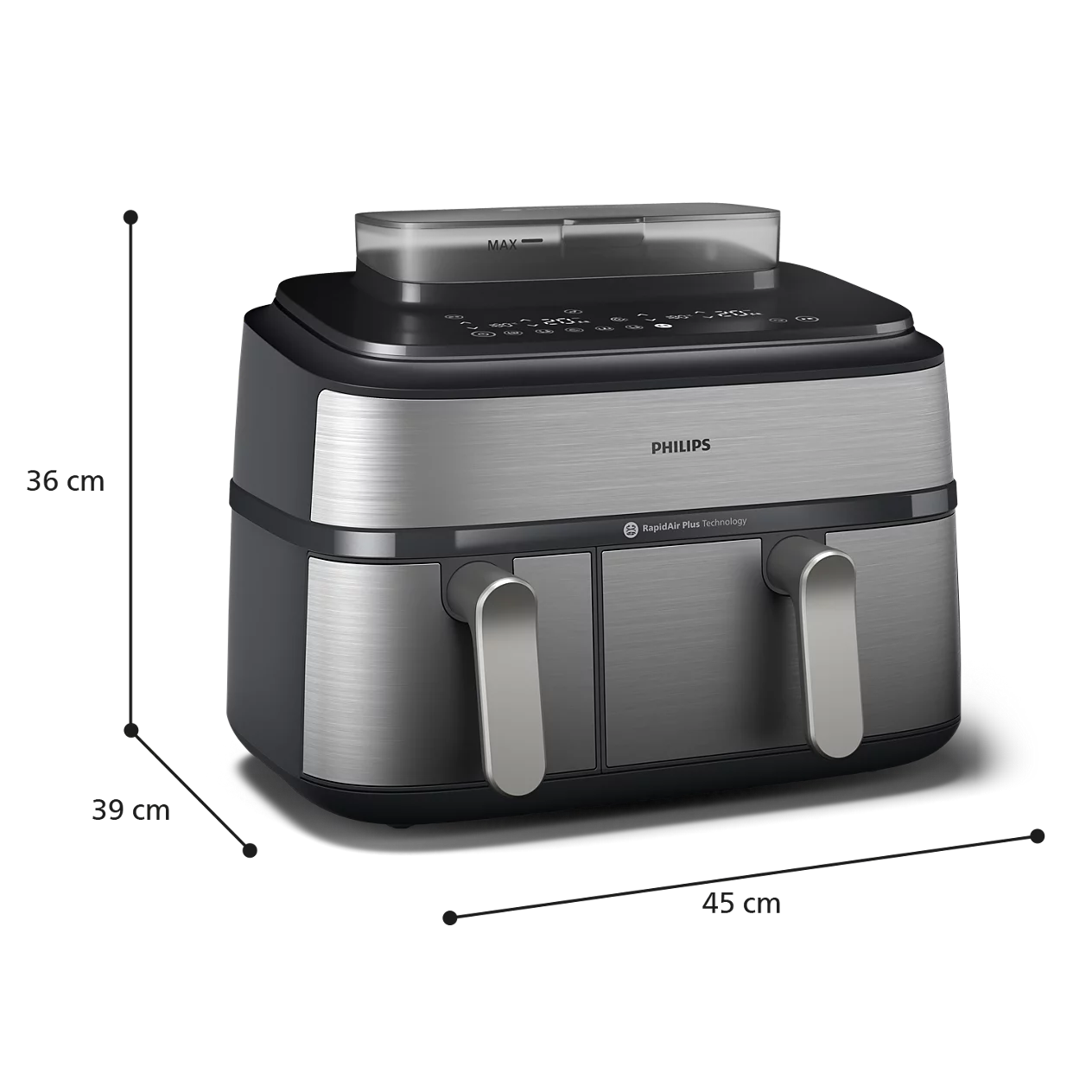 Philips Airfryer z dvojno košaro s paro NA555/00 serija 5000