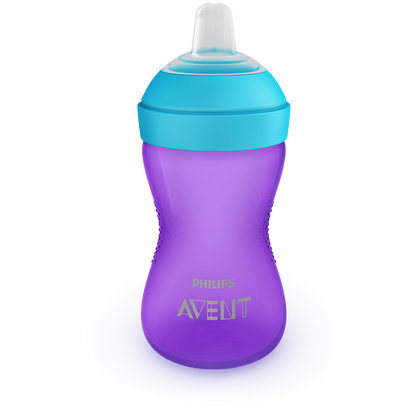 Philips Avent lonček z mehkim ustnikom 9m+, 300ml, deklica SCF802/02