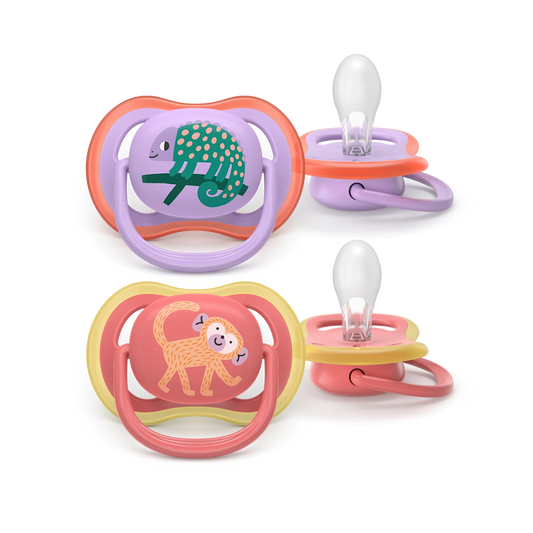 AVENT SCF349/47 TOLAŽILNA DUDA - SILIKON ULTRA AIR MOTIV 18M+, Ž, 2/1