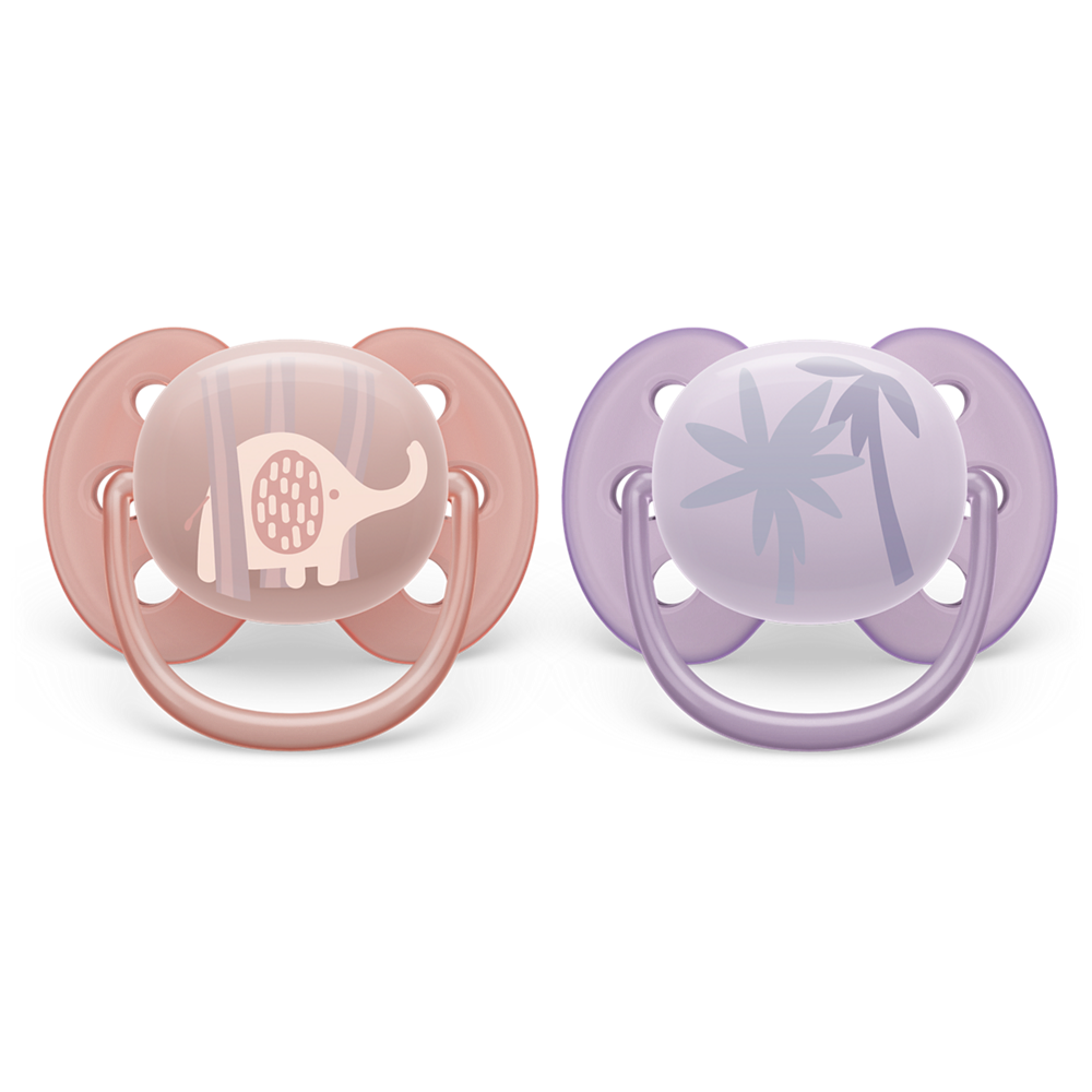 Philips Avent Ultra Soft duda 0-6m, deklica, 2kom SCF091/09