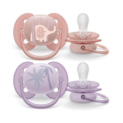Philips Avent Ultra Soft duda 0-6m, deklica, 2kom SCF091/09