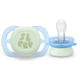 Philips Avent Philips Avent Ultra Start nočna duda, 0-2m, deček, 2kom, SCF075/08