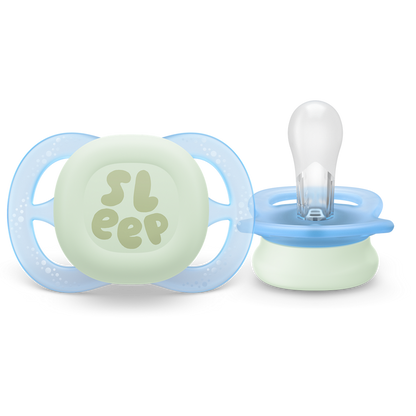 Philips Avent Philips Avent Ultra Start nočna duda, 0-2m, deček, 2kom, SCF075/08