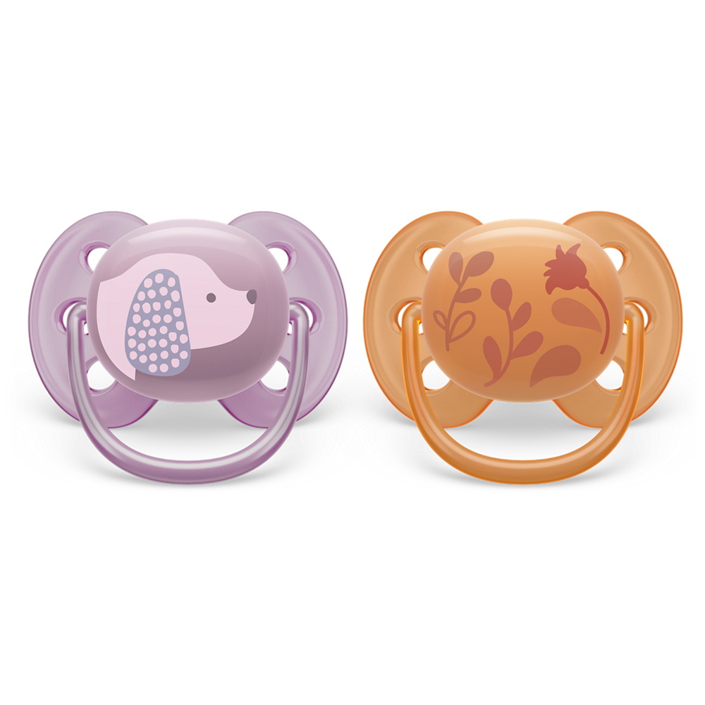 Philips Avent Ultra Soft duda 6-18m, deklica, 2kom SCF091/18
