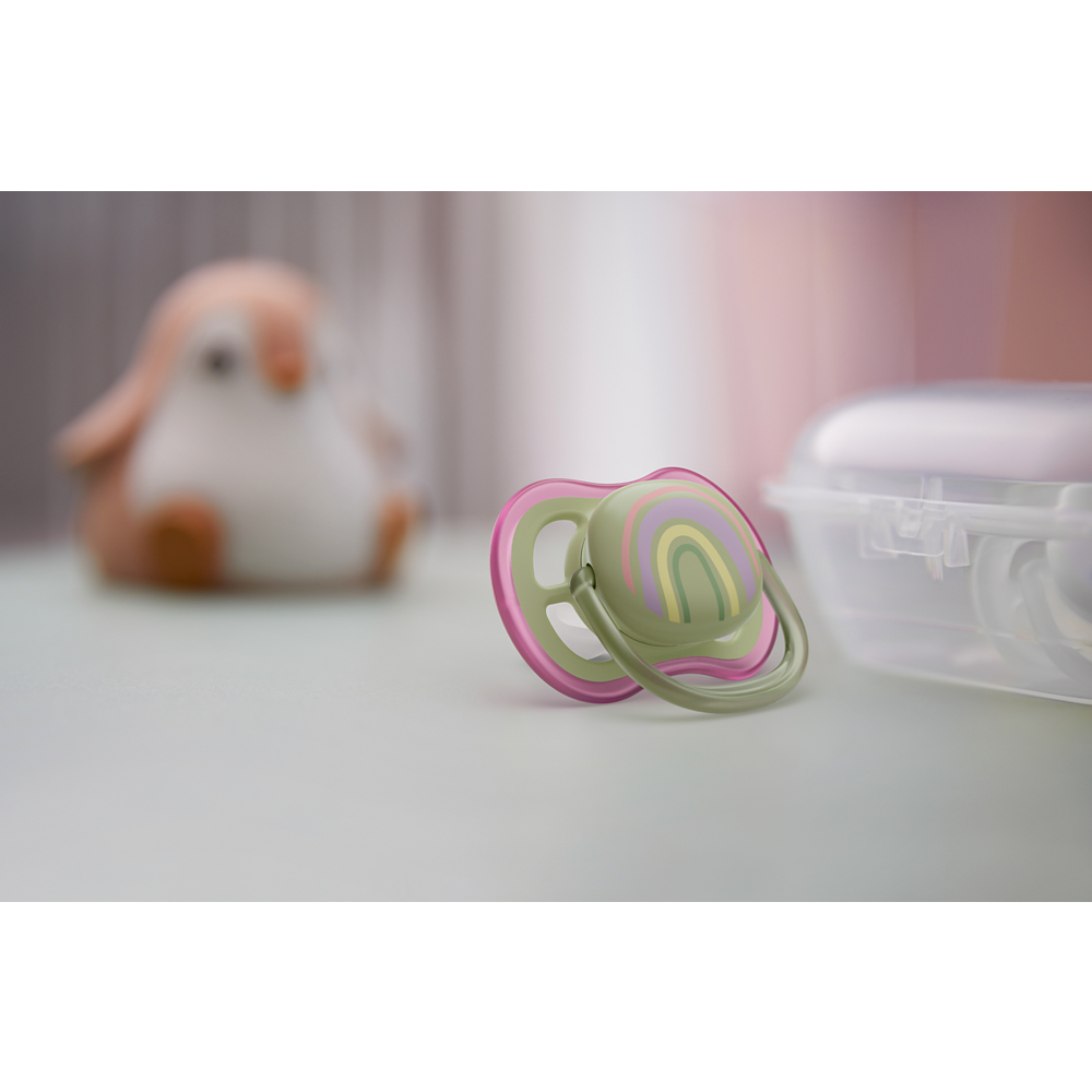 Philips Avent Ultra Air duda 0-6m, deklica, 2kom SCF085/59