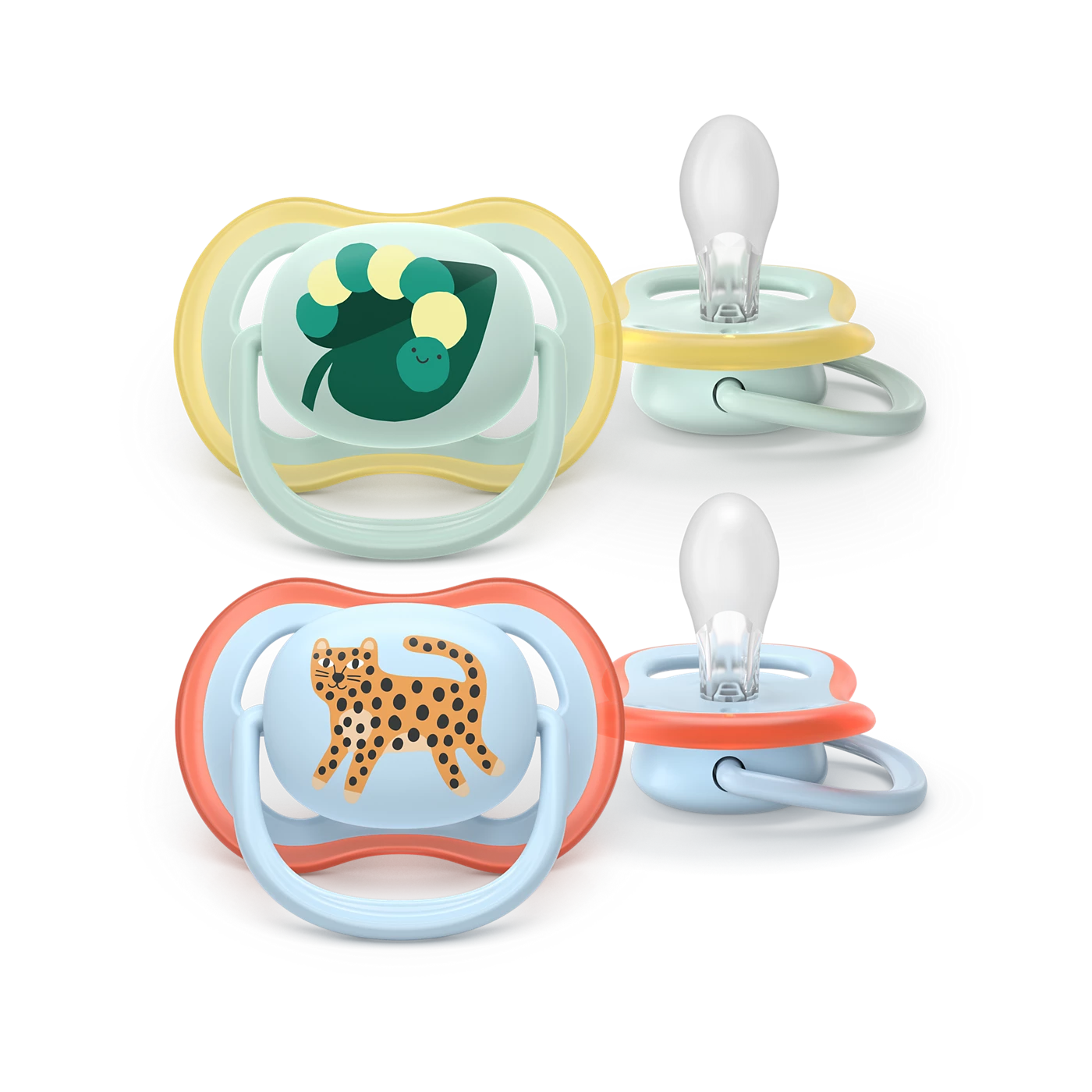 AVENT SCF087/02 TOLAŽILNA DUDA - SILIKON ULTRA AIR MOTIV 0-6M, M, 2/1