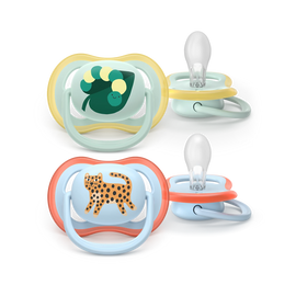 AVENT SCF087/02 TOLAŽILNA DUDA - SILIKON ULTRA AIR MOTIV 0-6M, M, 2/1
