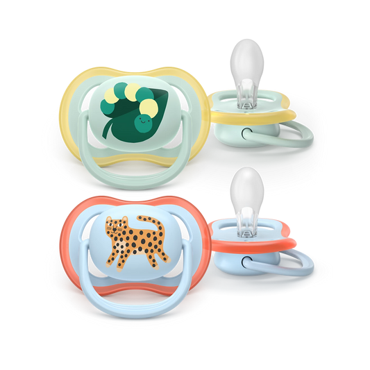 AVENT SCF087/02 TOLAŽILNA DUDA - SILIKON ULTRA AIR MOTIV 0-6M, M, 2/1