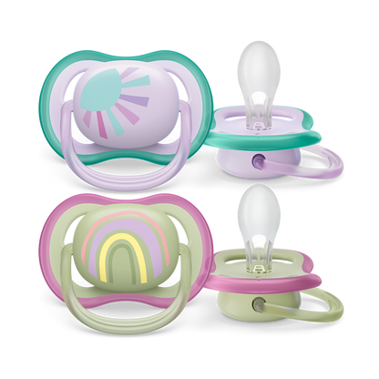 Philips Avent Ultra Air duda 0-6m, deklica, 2kom SCF085/59
