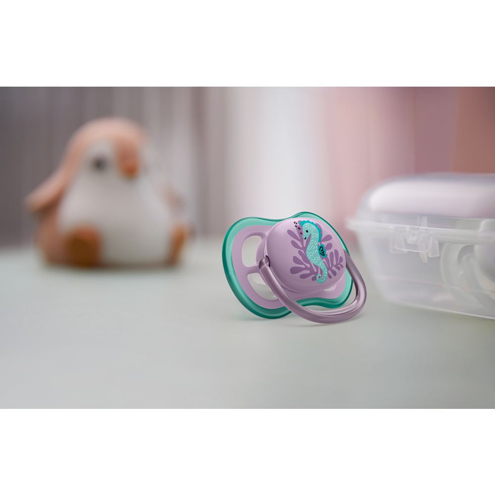 Philips Avent Ultra Air duda 6-18m, deklica, 2kom SCF085/61