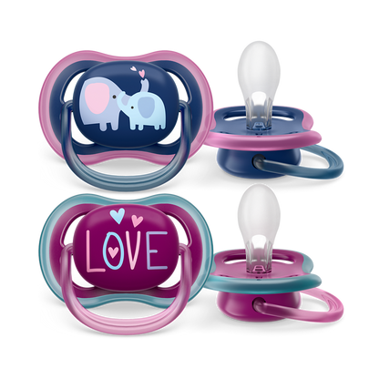Philips Avent Ultra Air duda 18m+, deklica, 2kom SCF349/22