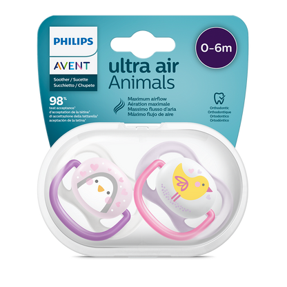 Philips Avent Ultra Air Collection duda 0-6m, deklica, 2kom SCF080/06