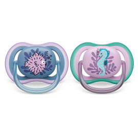 Philips Avent Ultra Air duda 6-18m, deklica, 2kom SCF085/61