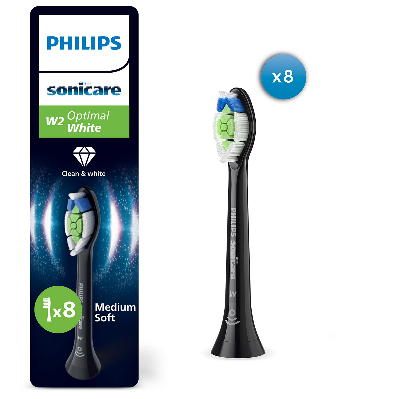Philips Sonicare W2 Optimal White nadomestna glava ščetke HX6068/88