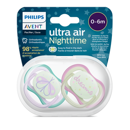 Philips Avent Ultra Air duda 0-6m, deček, 2kom SCF376/19