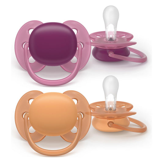 AVENT SCF093/03 TOLAŽILNA DUDA - SILIKON ULTRA SOFT 18M+, Ž, ENOB., 2/1