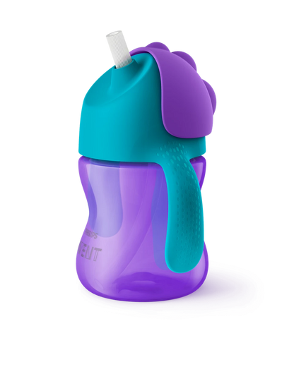 Philips Avent steklenička s slamico 9m+, 200ml, deklica, SCF796/02