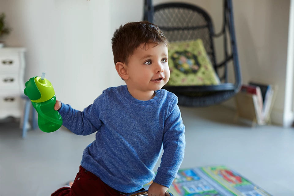 Philips Avent steklenička s slamico 12m+, 300ml, deček SCF798/01
