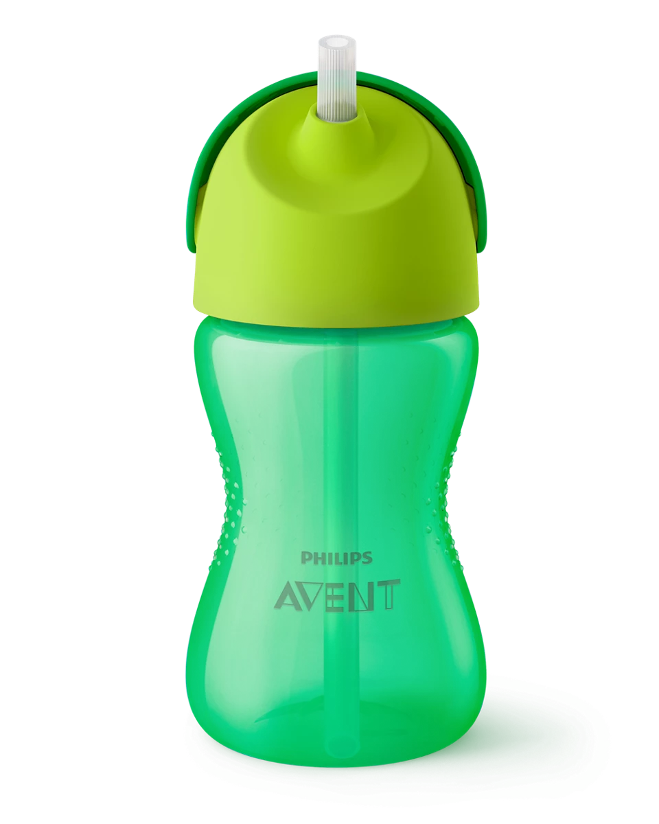 Philips Avent steklenička s slamico 12m+, 300ml, deček SCF798/01