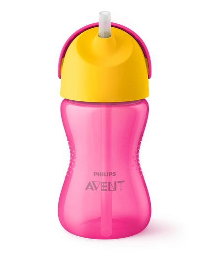 Philips Avent steklenička s slamico 12m+, 300ml, deklica SCF798/02