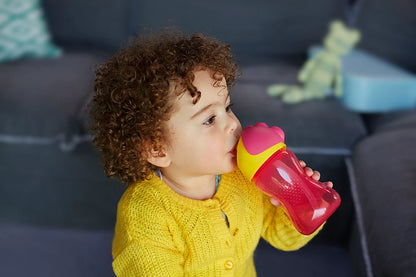 Philips Avent steklenička s slamico 12m+, 300ml, deklica SCF798/02