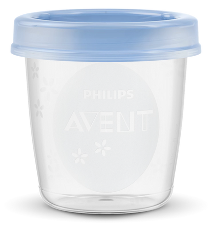 Philips Avent skodelice za shranjevanje materinega mleka, 6 kosov, SCF619/05