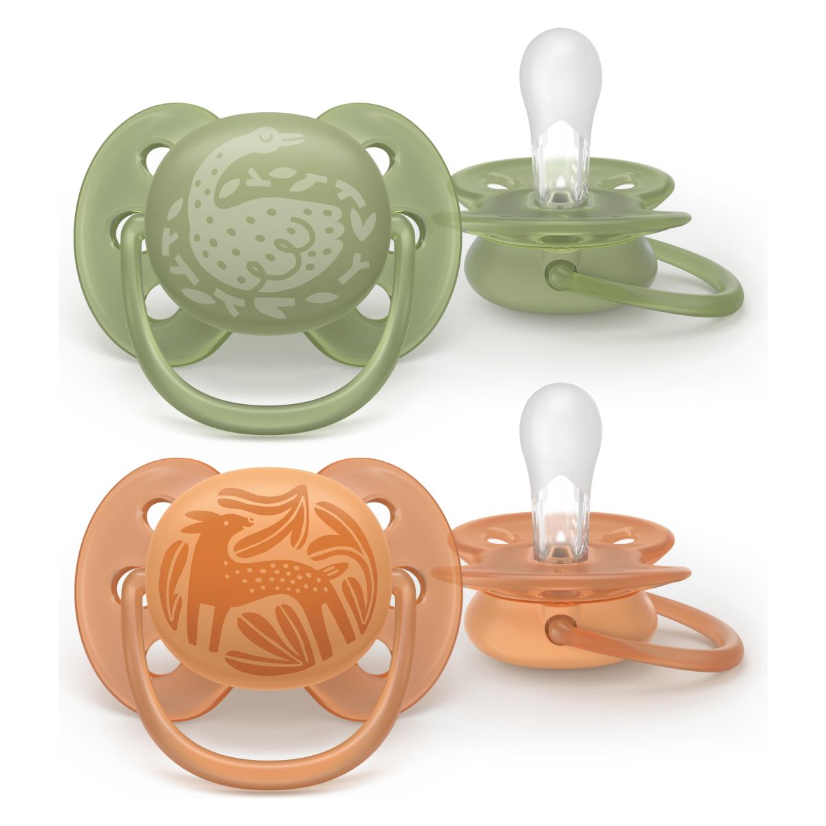 AVENT SCF093/06 TOLAŽILNA DUDA - SILIKON ULTRA SOFT 18M+, M, ENOB., 2/1