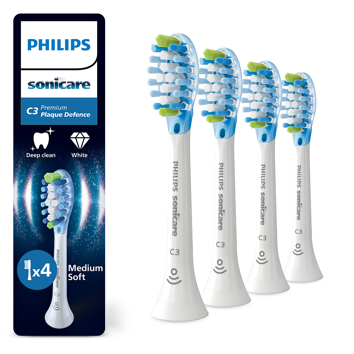 Philips Sonicare C3 Premium Plaque Defence nadomestna glava ščetke HX9044/87