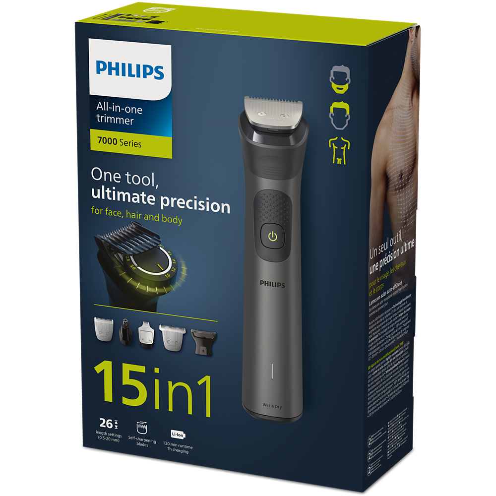 Philips All-in-One urejevalnik za obraz, lase in telo serije 7000 MG7950/15