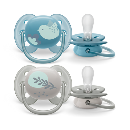 Philips Avent Ultra Soft duda 6-18m, deček, 2kom, SCF091/15
