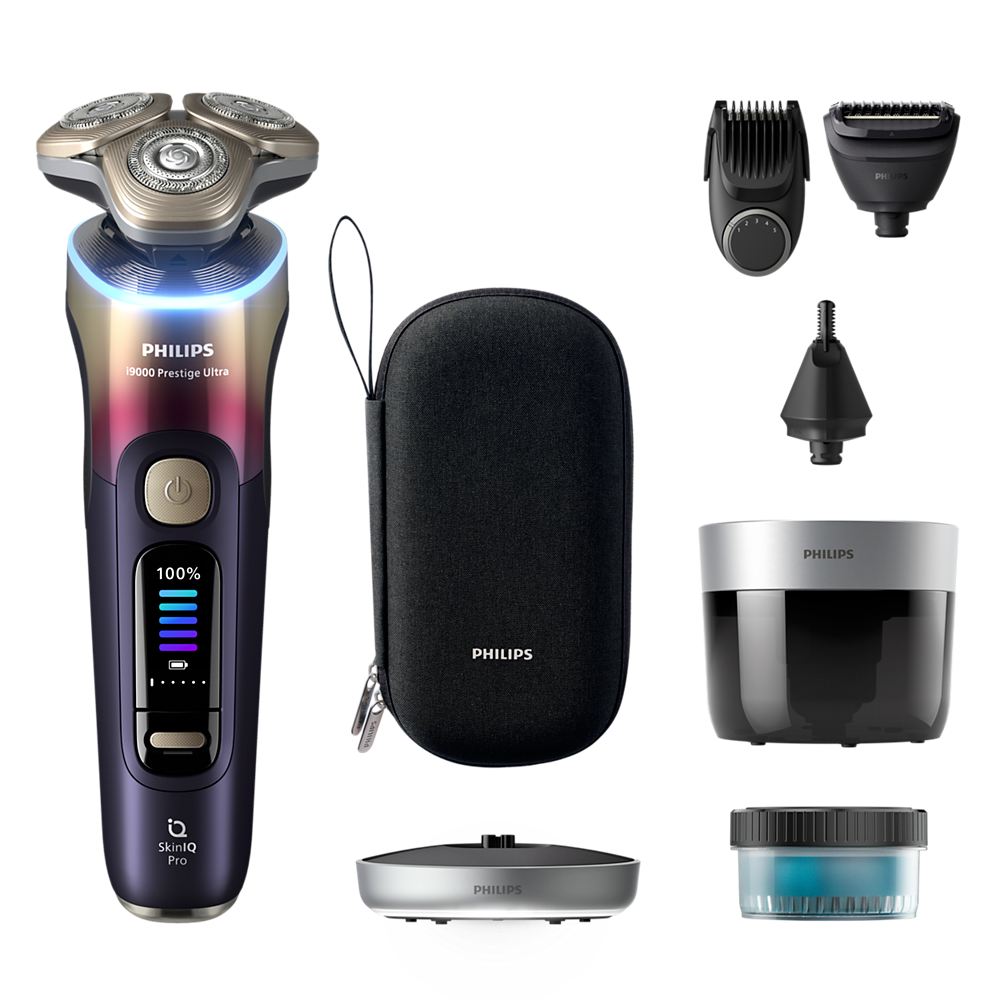 Philips i9000 Prestige Ultra brivnik za mokro in suho britje s SkinIQ Pro XP9407/37