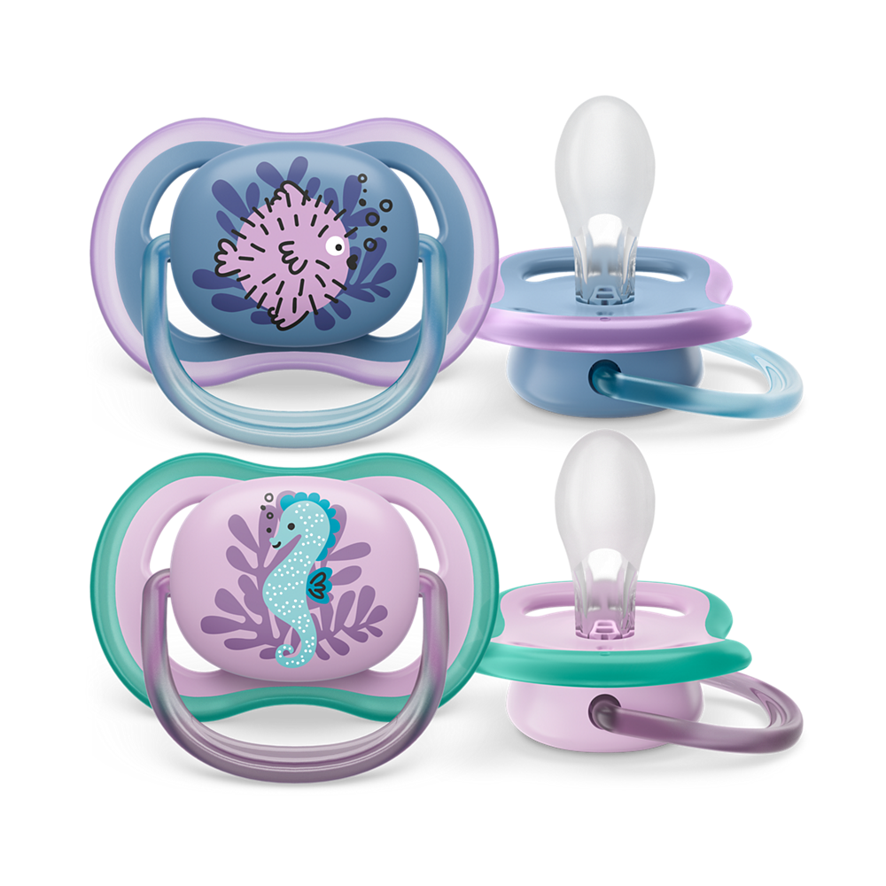 Philips Avent Ultra Air duda 6-18m, deklica, 2kom SCF085/61