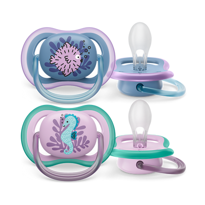 Philips Avent Ultra Air duda 6-18m, deklica, 2kom SCF085/61