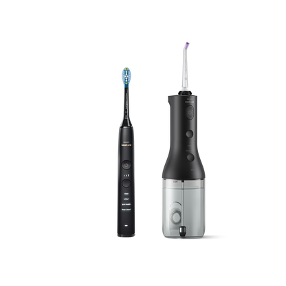 Philips Sonicare Power Flosser zobna prha serije 3000 + električna četkica Diamond Clean serije 9000 HX3886/43